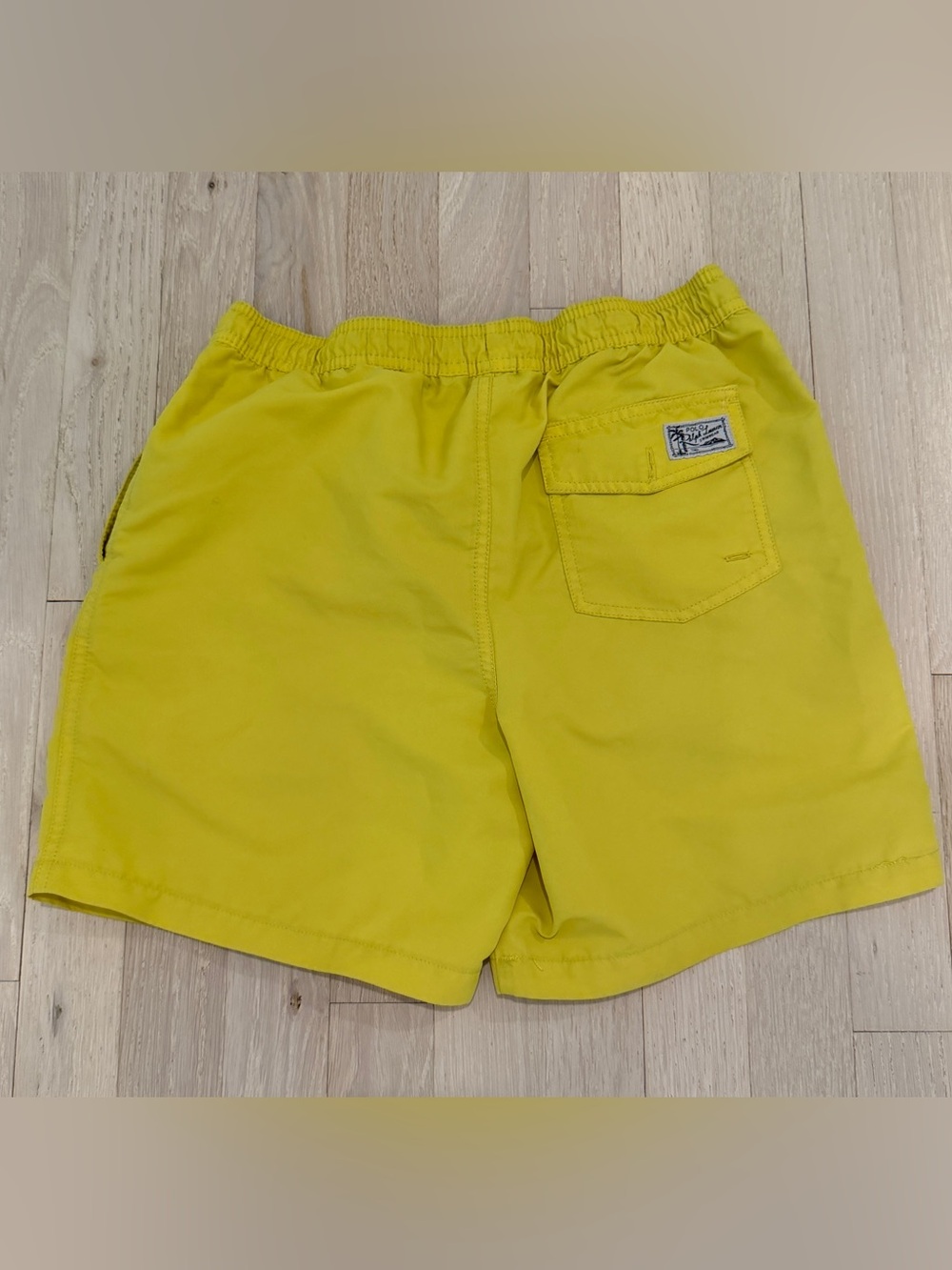 Ralph Lauren Traveller Polo Boys Yellow Swim Trunks Board Shorts Large 14-16 - Picture 8 of 9